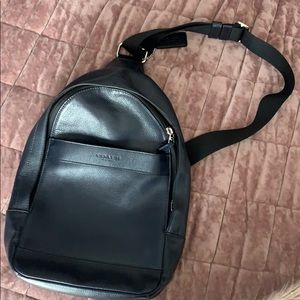 Navy COACH Sling Pack